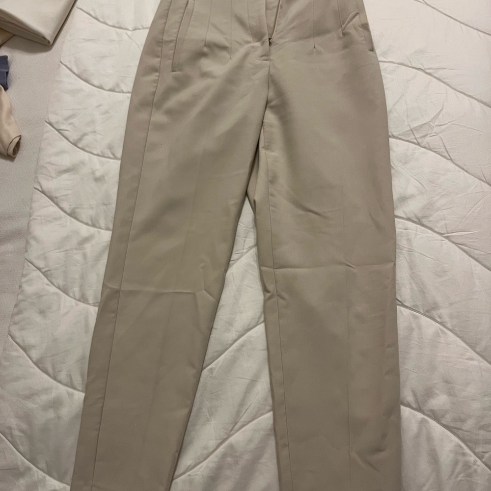 Zara Cream Tailored Pants